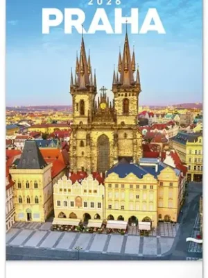Nástěnný kalendář Praha 2026 Vrácení Zdarma